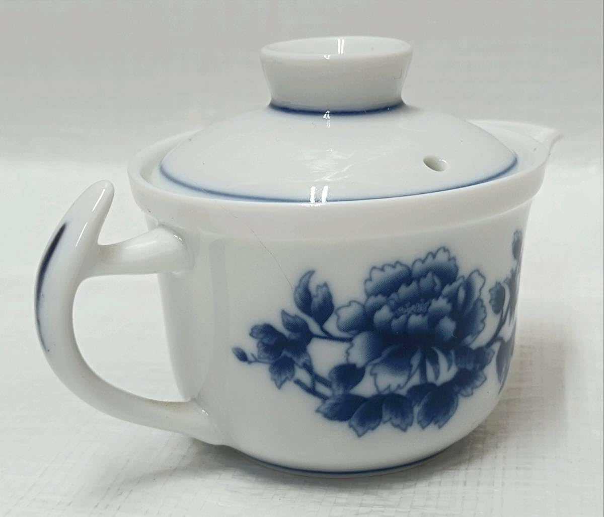 Amazon.co.jp: 茶器 台湾 宣龍建展窯 染付青華唐草紋 急須茶器セット